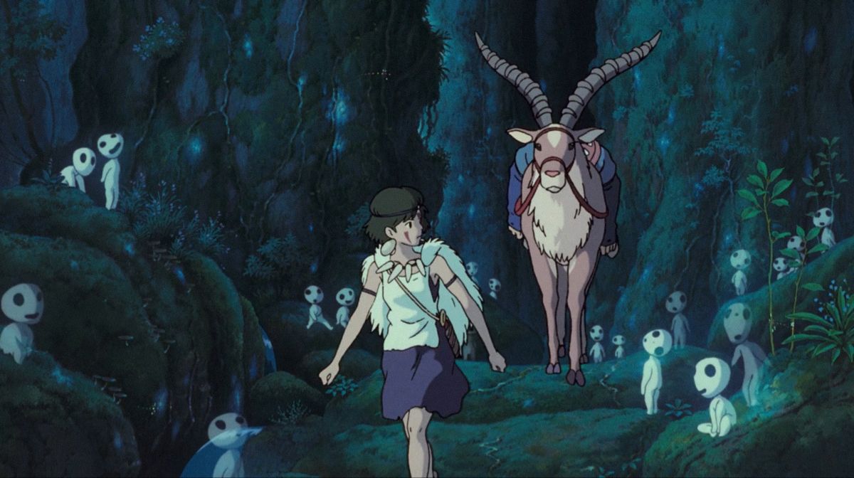 The forest of spirits from the film 'Princess Mononoke'